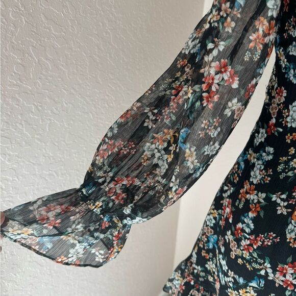 NWT Anthropologie Saison de la fleur  floral dress with lace insert. 90s y2k S-M - Picture 11 of 16